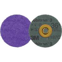 Disque en fibre Roloc Cubitron 3, 3" dia., Grain 36+, C&eacute;ramique Par Equipment