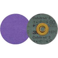 Cubitron 3 Roloc Fibre Disc, 3" Dia., 80+ Grit, Ceramic Par Equipment