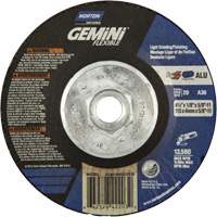 Gemini Flexible A AO Grinding and Cutting Wheel, 4-1/2" x 1/8", 5/8"-11 Arbor, Type 29, Aluminum Oxide, 13580 RPM Par Equipment