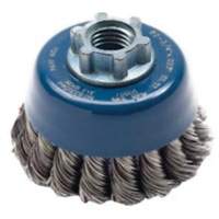 Knotted Wire Cup Brush, 2-3/4" Dia. x 5/8"-11 Arbor Par Equipment