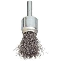 Stem Mounted Crimped Wire Brush, 3/4", 0.006" Fill, 1/4" Shank Par Equipment
