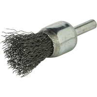 Stem Mounted Crimped Wire Brush, 3/4", 0.014" Fill, 1/4" Shank Par Equipment