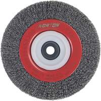 Crimped Bench Wheel, 6" Dia., 0.014" Fill, 1/2"-2 Arbor Par Equipment