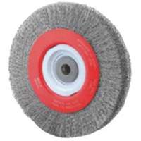 Crimped Bench Wheel, 8" Dia., 0.014" Fill, 1/2"-2 Arbor Par Equipment