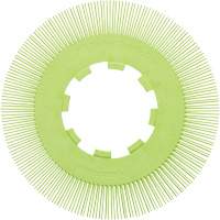 Brosse radiale en soies de pr&eacute;cision type S PN-RB sans adaptateur Scotch-Brite, C&eacute;ramique, Grain 50+, 8" dia. Par Equipment