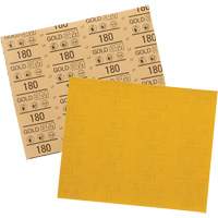 Feuille abrasive dor&eacute;e 12545, 9" x 11", Grain 180, Oxyde d'aluminium Par Equipment