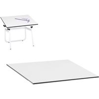 Table Top for Vista Adjustable Drawing Table, 48" W x 3/4" H, White Par Equipment