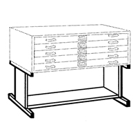 High Base for Steel Plan File Cabinet Par Equipment