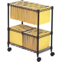 File Carts- 2-tier Rolling File Cart OE806 | Par Equipment