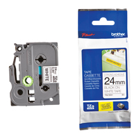 Laminated Industrial Tape, 24 mm x 13', Black on White Par Equipment