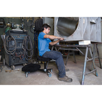 SF 180™ Multi-Tilt Ergonomic Welding Chair, Fabric, Black OP275 | Par Equipment