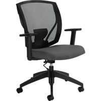 Task Chairs, Vinyl, Charcoal, 300 lbs. Capacity Par Equipment