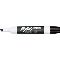 Expo&reg; Whiteboard Marker - Black, Black, Chisel Tip Par Equipment