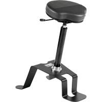 TA 200™ Ergonomic Sit/Stand Chair, Vinyl, Black OP455 | Par Equipment