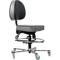 TF 180™ Ergonomic Chair, Vinyl, Black OP492 | Par Equipment