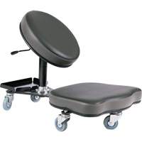Flex Ergonomic Chair, Vinyl, Black/Grey Par Equipment