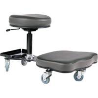 Flex Ergonomic Chair, Vinyl, Black/Grey Par Equipment