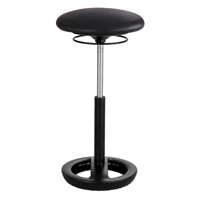 Twixt™ Ergonomic Chair, Stationary, Adjustable, 22" - 31-3/4", Polyester Mesh Seat, Black OP671 | Par Equipment