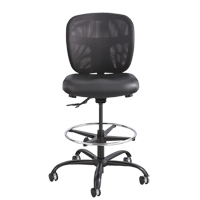 Tabouret robuste Vue, Vinyle, Noir, Capacit&eacute; 350 lb Par Equipment