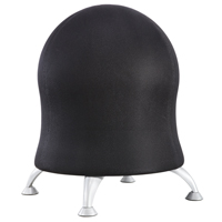Chaise sph&eacute;rique Zenergy, Tissu, Noir, Capacit&eacute; 250 lb Par Equipment