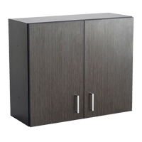 Modular Wall Cabinet, 30" H x 36" W x 15" D, 1 Shelves, Melamine, Asian Night/Black OP745 | Par Equipment