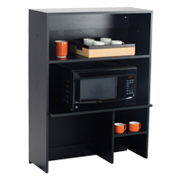 Modular Cabinet, Melamine, 3 Shelves, 48" H x 36" W x 18" D, Asian Night/Black OP757 | Par Equipment