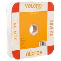 Ruban d'attaches, Boucle et crochet, 30' x 3/4", Cousu, Blanc Par Equipment