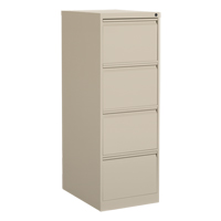 Vertical Filing Cabinet, Steel, 4 Drawers, 18-1/7" W x 25" D x 52" H, Beige Par Equipment
