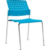Armless Stacking Chairs, Plastic, 33" High, 300 lbs. Capacity, Blue OP931 | Par Equipment