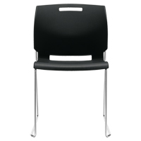 Chair, Plastic, 32-1/2" High, 300 lbs. Capacity, Black OP933 | Par Equipment