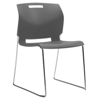 Chair, Plastic, 32-1/2" High, 300 lbs. Capacity, Grey OP935 | Par Equipment