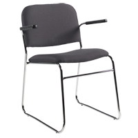 Chair, Fabric, 30" High, 200 lbs. Capacity, Black OP937 | Par Equipment