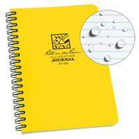 Side-Spiral Notebook, Soft Cover, Yellow, 64 Pages, 4-5/8" W x 7" L Par Equipment