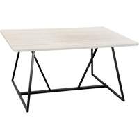 Oasis™ Sitting Teaming Table, 48" L x 60" W x 29" H, White OQ702 | Par Equipment