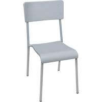 Ventura Stacking Chair, Polypropylene, 36" High, 300 lbs. Capacity, Grey OQ722 | Par Equipment