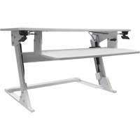 Goya™ Sit-Stand Workstation, Desktop Unit, 21" H x 35-2/5" W x 24" D, White OQ728 | Par Equipment