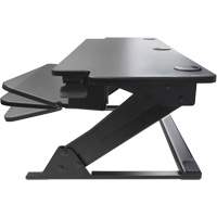 Goya™ Sit-Stand Workstation, Desktop Unit, 20" H x 42" W x 16" D, Black OQ762 | Par Equipment