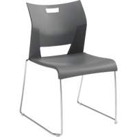 Duet™ Armless Training Chair, Plastic, 33-1/4" High, 350 lbs. Capacity, Grey OQ780 | Par Equipment