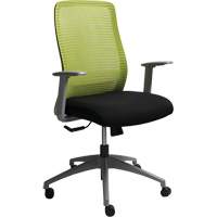 Era™ Series Adjustable Office Chair, Fabric/Mesh, Green, 250 lbs. Capacity OQ966 | Par Equipment