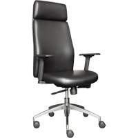 Activ™ Series High Back Executive Chair, Polyurethane/Vinyl, Black, 250 lbs. Capacity OQ971 | Par Equipment