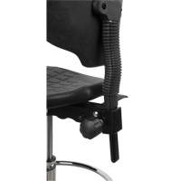 Heavy-Duty Ergonomic Stool, Mobile, Adjustable, 39" - 48", Polyurethane Seat, Black OR330 | Par Equipment