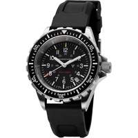 Large Diver's Quartz Watch, Digital, Battery Operated, 41 mm, Black Par Equipment