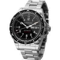 Jumbo Day/Date Automatic Watch with Stainless Steel Bracelet, Digital, Battery Operated, 46 mm, Silver OR477 | Par Equipment
