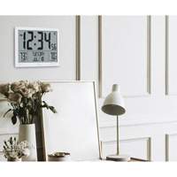 Self-Setting Full Calendar Clock with Extra Large Digits, Digital, Battery Operated, White OR500 | Par Equipment