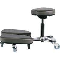 STAG4 Adjustable Kneeling Chair, Vinyl, Black/Grey OR511 | Par Equipment