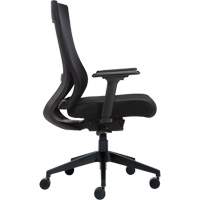 Chaise &agrave; dossier moyen avec m&eacute;canisme &agrave; basculement synchronis&eacute; &agrave; d&eacute;tection de poids , Mailles, Noir Par Equipment