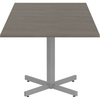 Newland Height-Adjustable Square Table, 36" L x 36" W x 29" H, 1" Top, Laminate, Brown Par Equipment