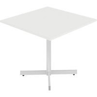 Newland Height-Adjustable Square Table, 36" L x 36" W x 29" H, 1" Top, Laminate, White Par Equipment