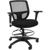 Mesh Work Stool, Mobile, Adjustable Height, 450 lbs. Capacity Par Equipment