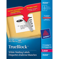 TrueBlock™ Laser Shipping Labels, 3-1/3" W x 4" L, White OT812 | Par Equipment